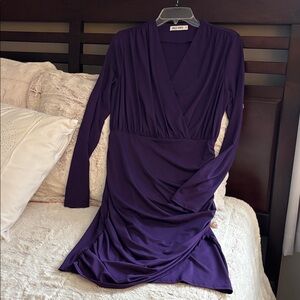 Beautiful Grace Karin purple ruched dress!!